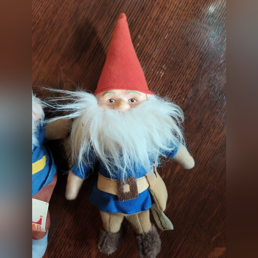 Vintage Japanese Kamar Company Gnome Rubber & Plush Dolls - New Conditio w/Tags! - Picture 2 of 14